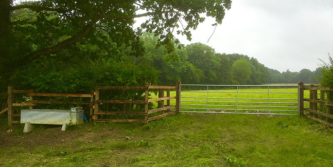 Countryside gate