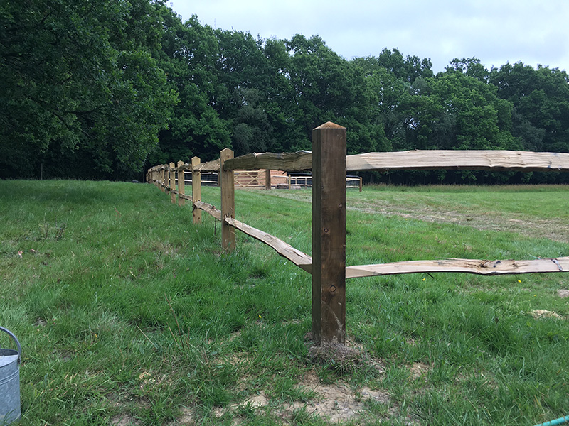 Chestnut Post and Rail fencing